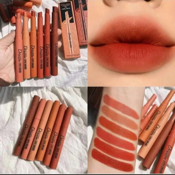 HengFang Matte Lipstick [6 Pcs Set]