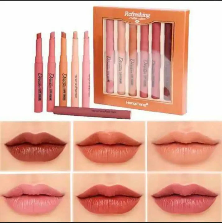 HengFang Matte Lipstick [6 Pcs Set]